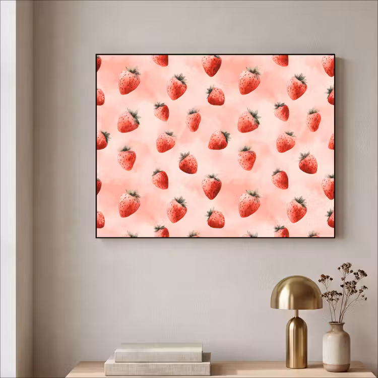 Art Frame - Aardbei - Patroon - Roze — 5