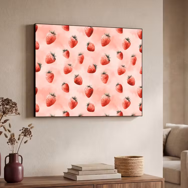Art Frame - Aardbei - Patroon - Roze — 7