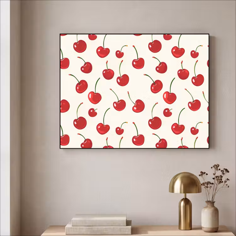 Art Frame - Kersen - Minimalistisch - Rood — 5