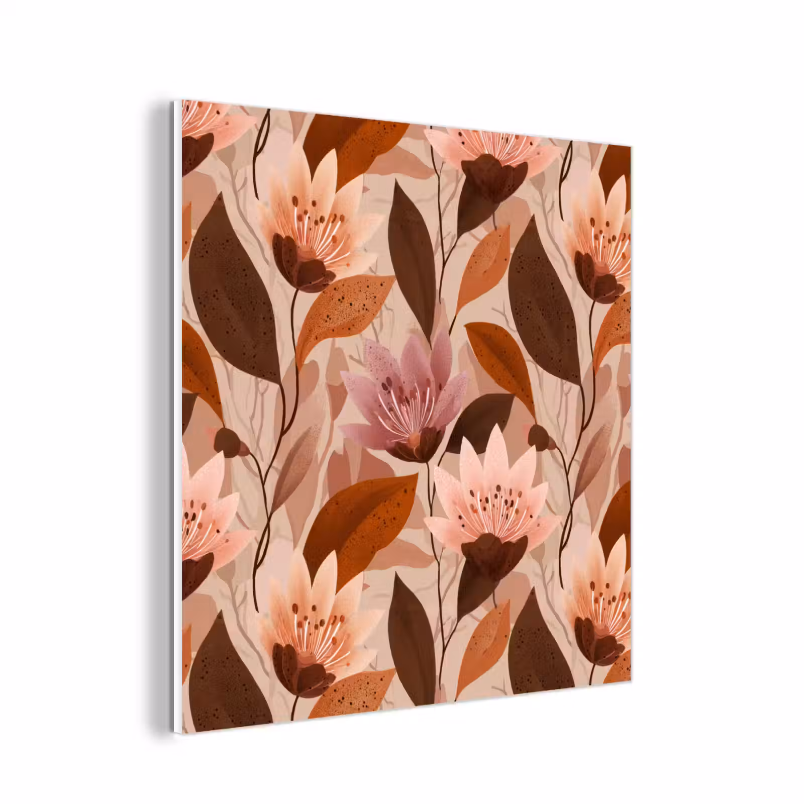Forex - Bloemen - Bladeren - Bruin — 1