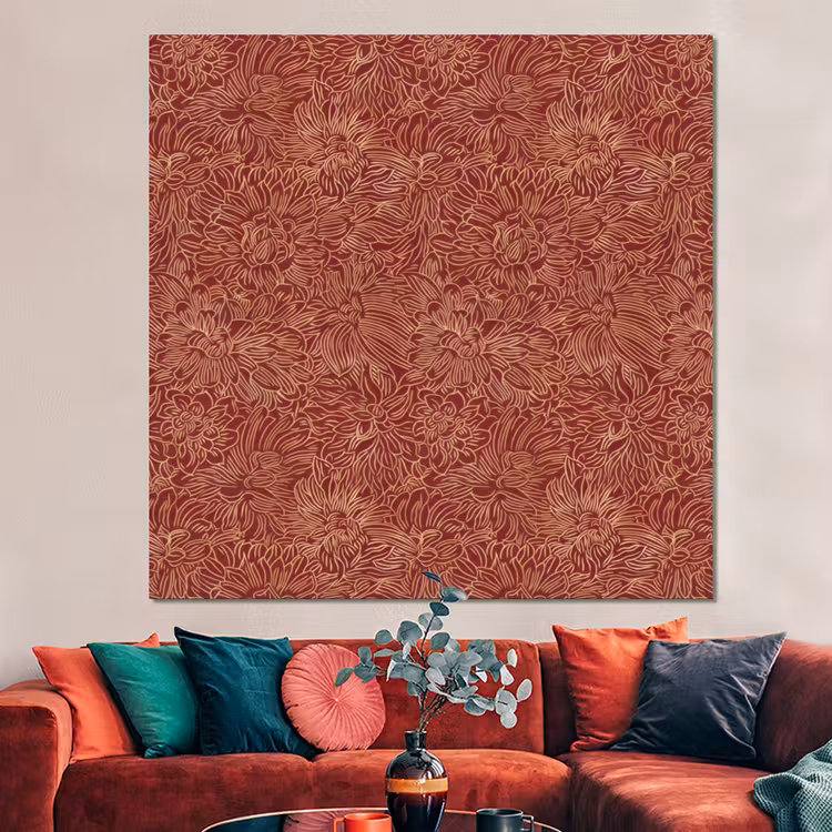 Forex - Bloemen - Motief - Rood — 3