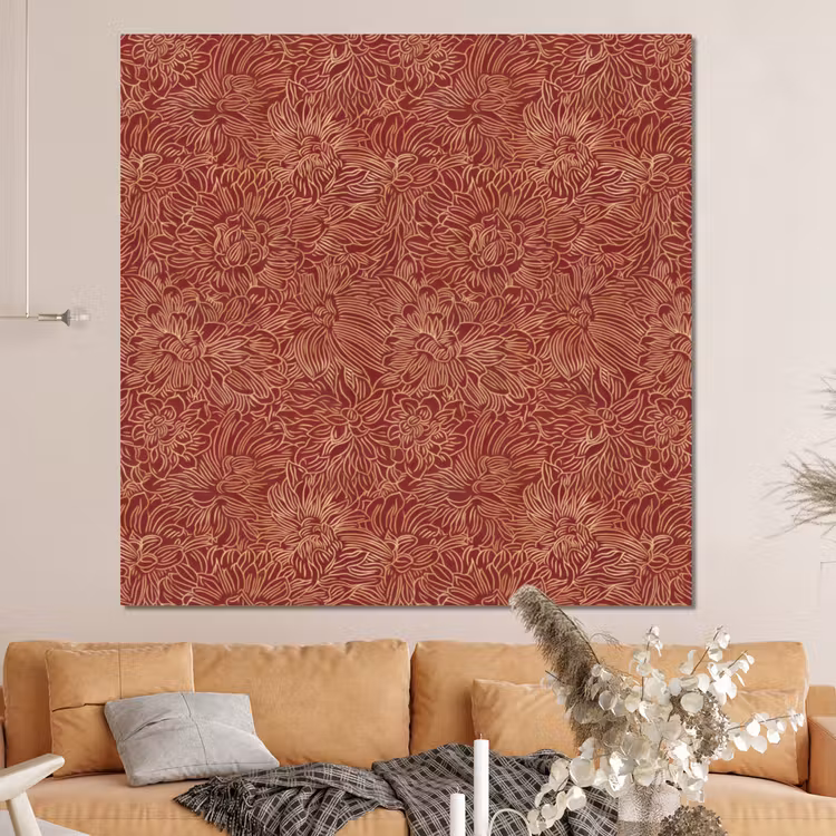 Forex - Bloemen - Motief - Rood — 4