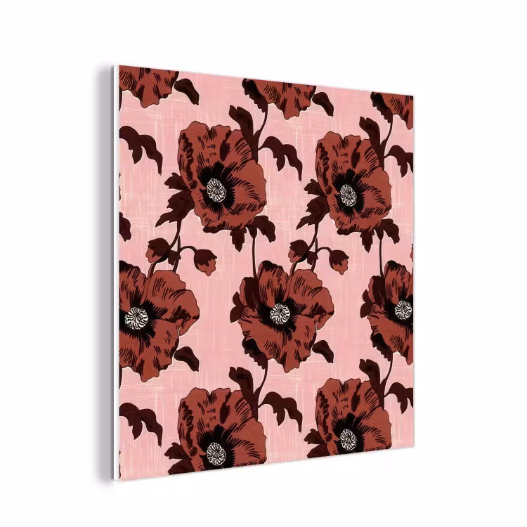 Forex - Bloemen - Retro - Rood — 1