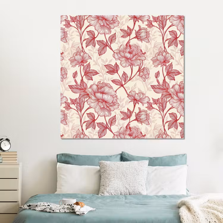 Forex - Pioenrozen - Modern - Rood — 2