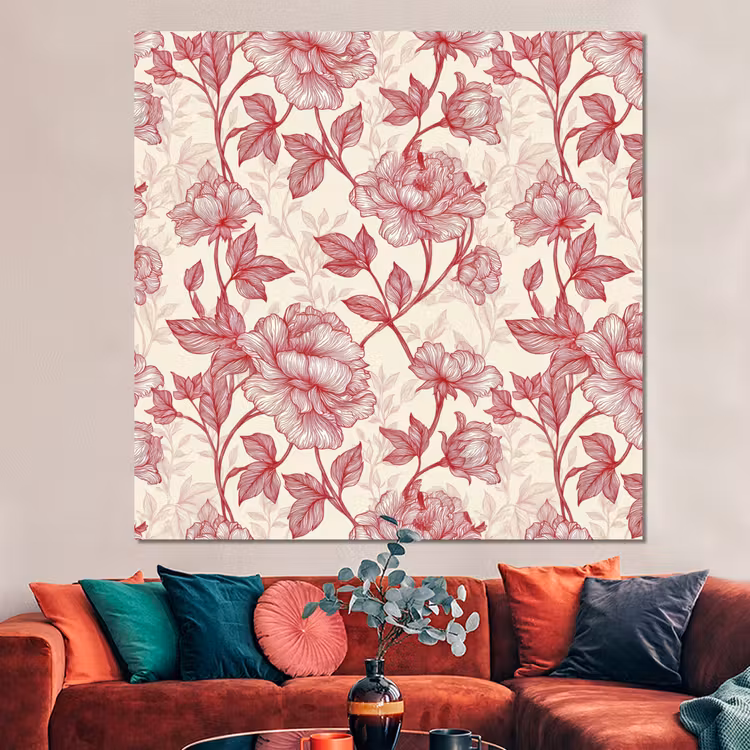 Forex - Pioenrozen - Modern - Rood — 3