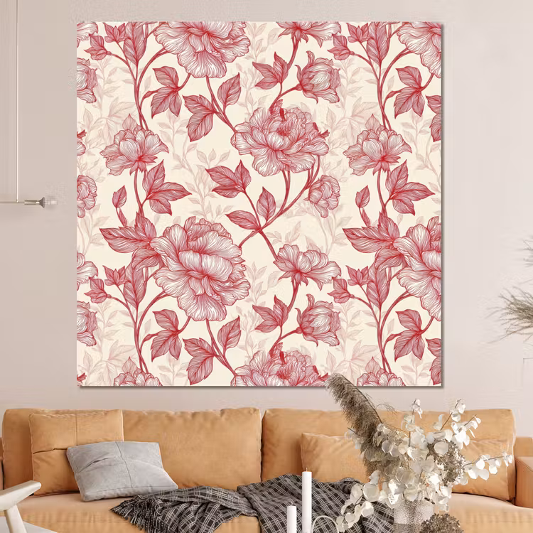 Forex - Pioenrozen - Modern - Rood — 4