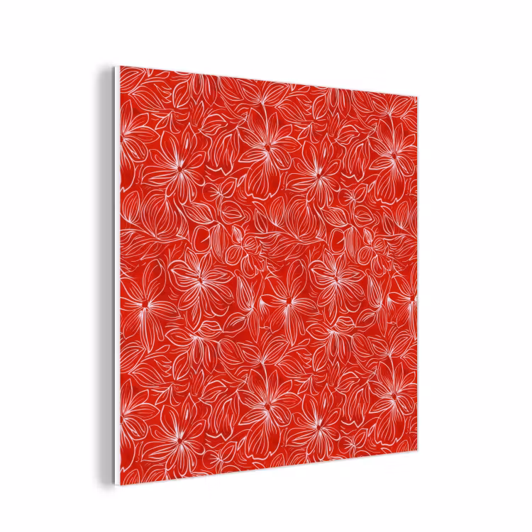 Forex - Bloemen - Patroon - Rood — 1