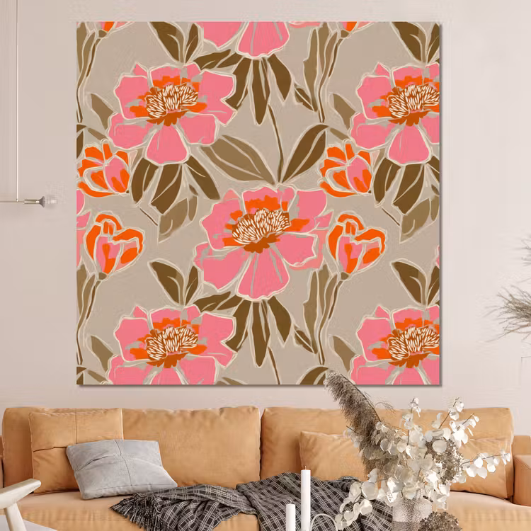 Forex - Pioenrozen - Patroon - Roze — 4