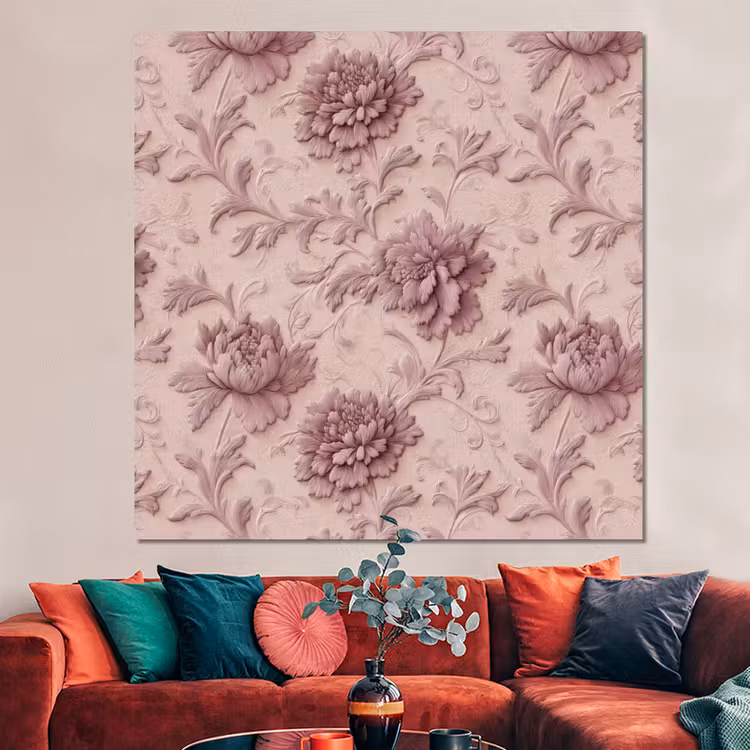 Forex - Reliëf - Pioenrozen - Roze — 3