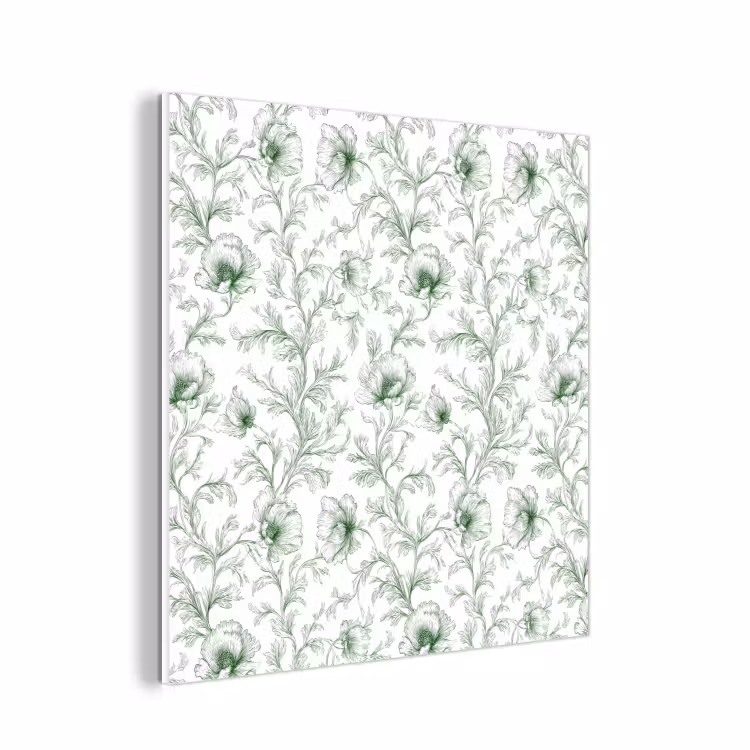 Forex - Bloemen - Getekend - Groen — 1