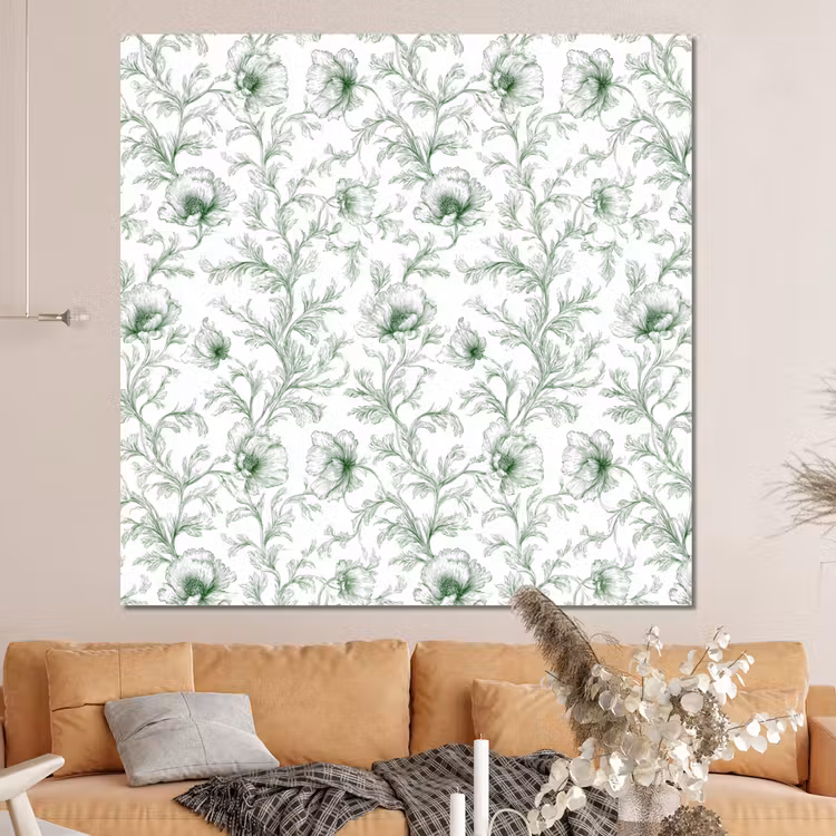 Forex - Bloemen - Getekend - Groen — 4