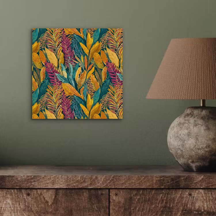 Aluminium schilderij - Tropische - Botanisch - Patroon - Kleurrijk - Exotisch — 3