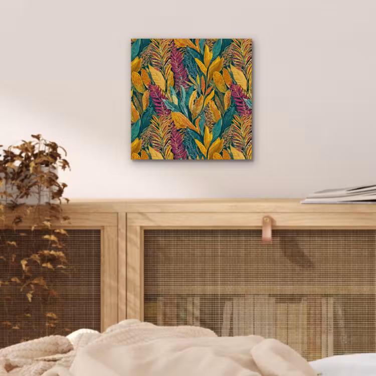 Aluminium schilderij - Tropische - Botanisch - Patroon - Kleurrijk - Exotisch — 4