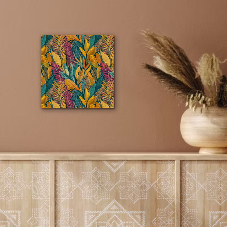 Aluminium schilderij - Tropische - Botanisch - Patroon - Kleurrijk - Exotisch — 5
