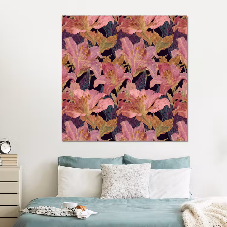 Forex - Lelies - Patroon - Roze - Goud — 2