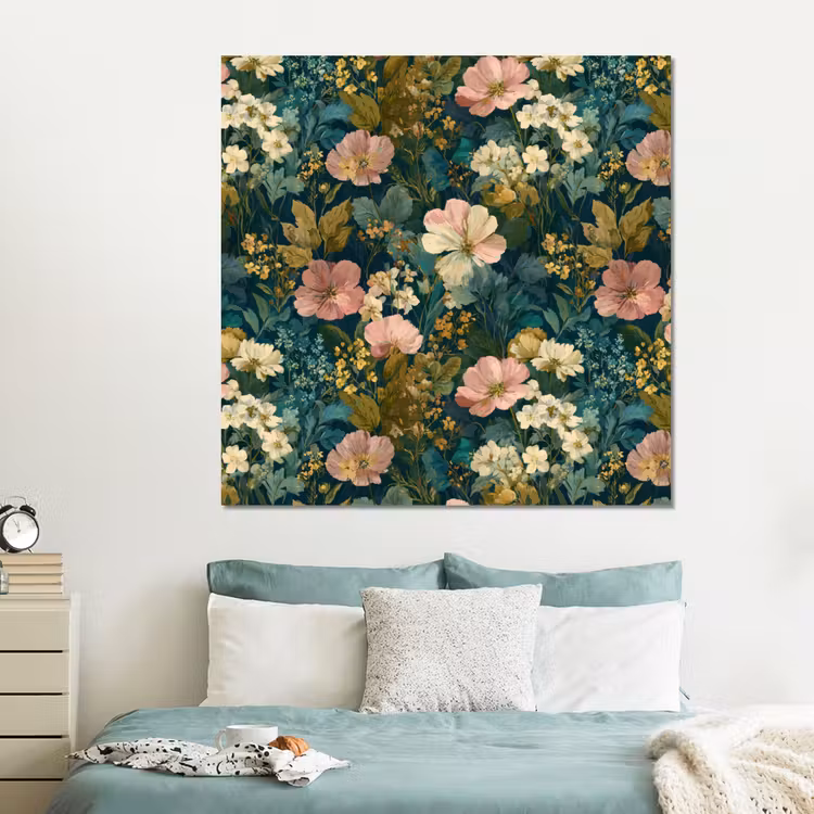 Forex - Wilde bloemen - Botanisch - Patroon - Roze - Romantisch — 2