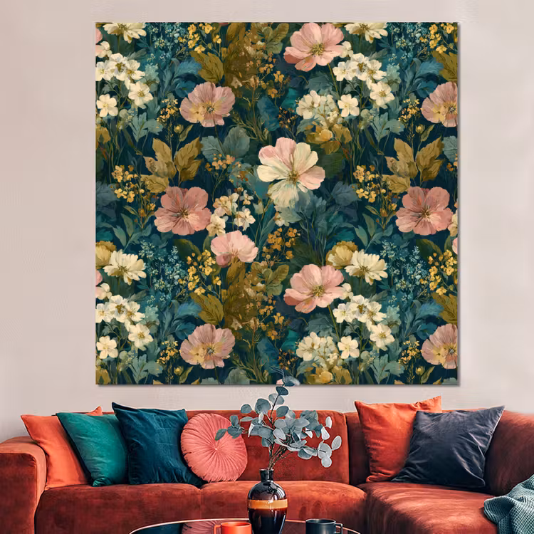 Forex - Wilde bloemen - Botanisch - Patroon - Roze - Romantisch — 3