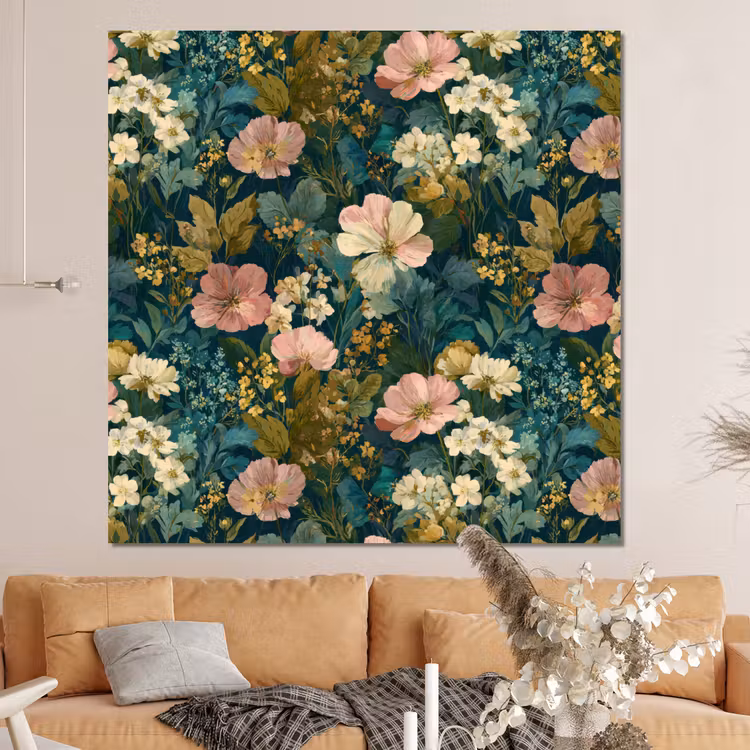 Forex - Wilde bloemen - Botanisch - Patroon - Roze - Romantisch — 4
