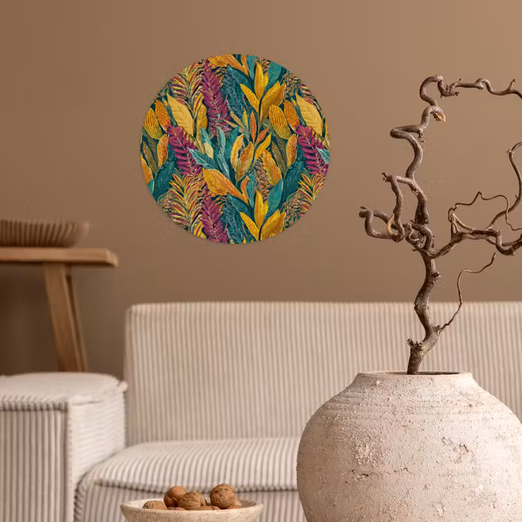 Behangcirkel - Tropische - Botanisch - Patroon - Kleurrijk - Exotisch — 2