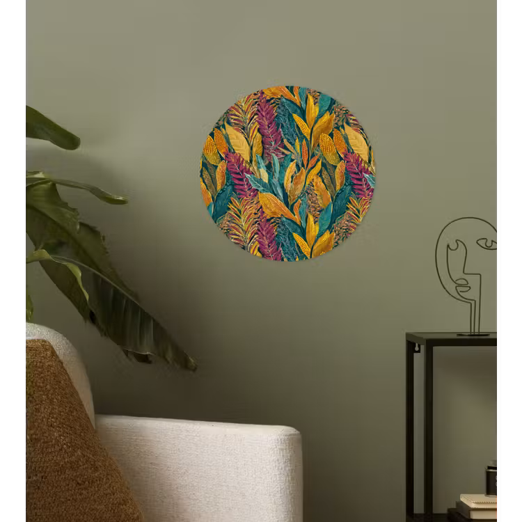 Behangcirkel - Tropische - Botanisch - Patroon - Kleurrijk - Exotisch — 3