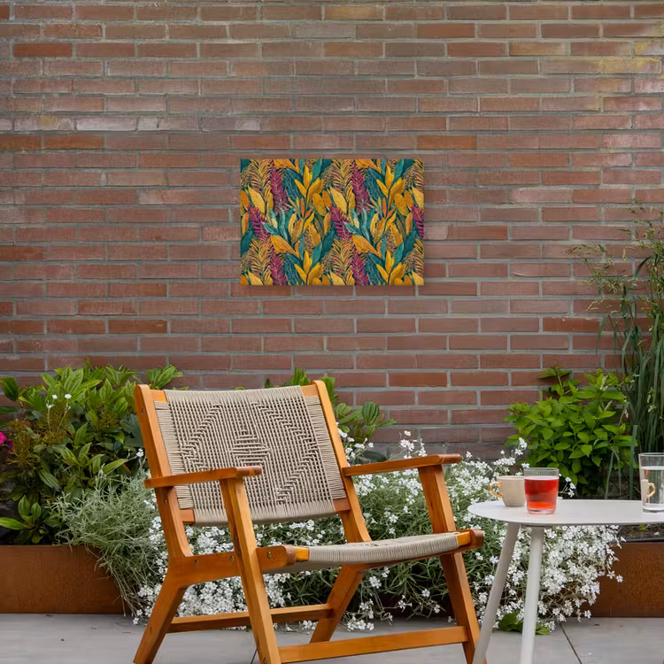 Buiten canvas - Tropische - Botanisch - Patroon - Kleurrijk - Exotisch — 2