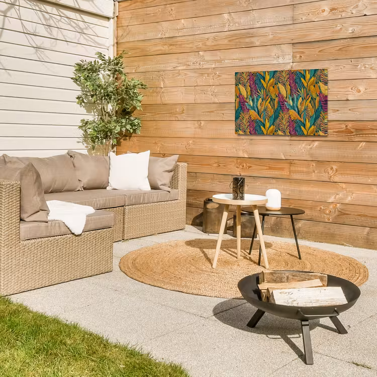 Buiten canvas - Tropische - Botanisch - Patroon - Kleurrijk - Exotisch — 5