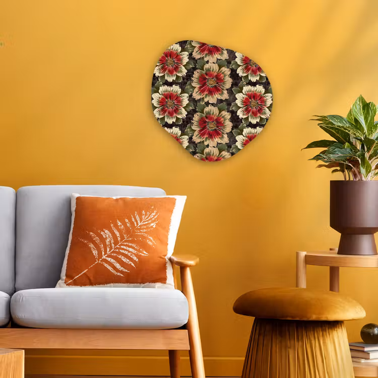 Organisch schilderij - Forex - Bloemen - Klassiek - Patroon - Rood — 3