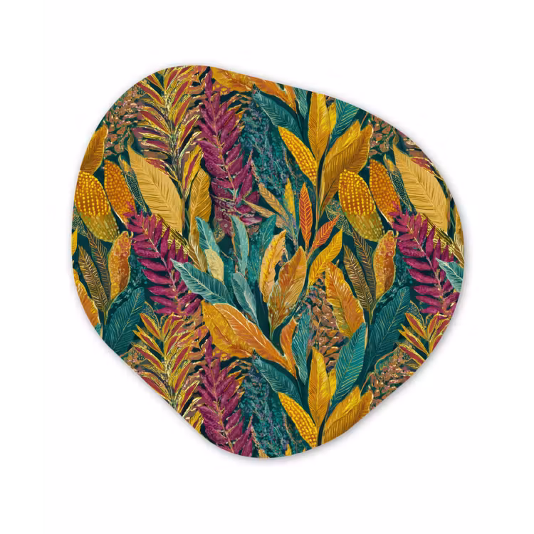 Organische schilderij - Aluminium - Tropische - Botanisch - Patroon - Kleurrijk - Exotisch — 1