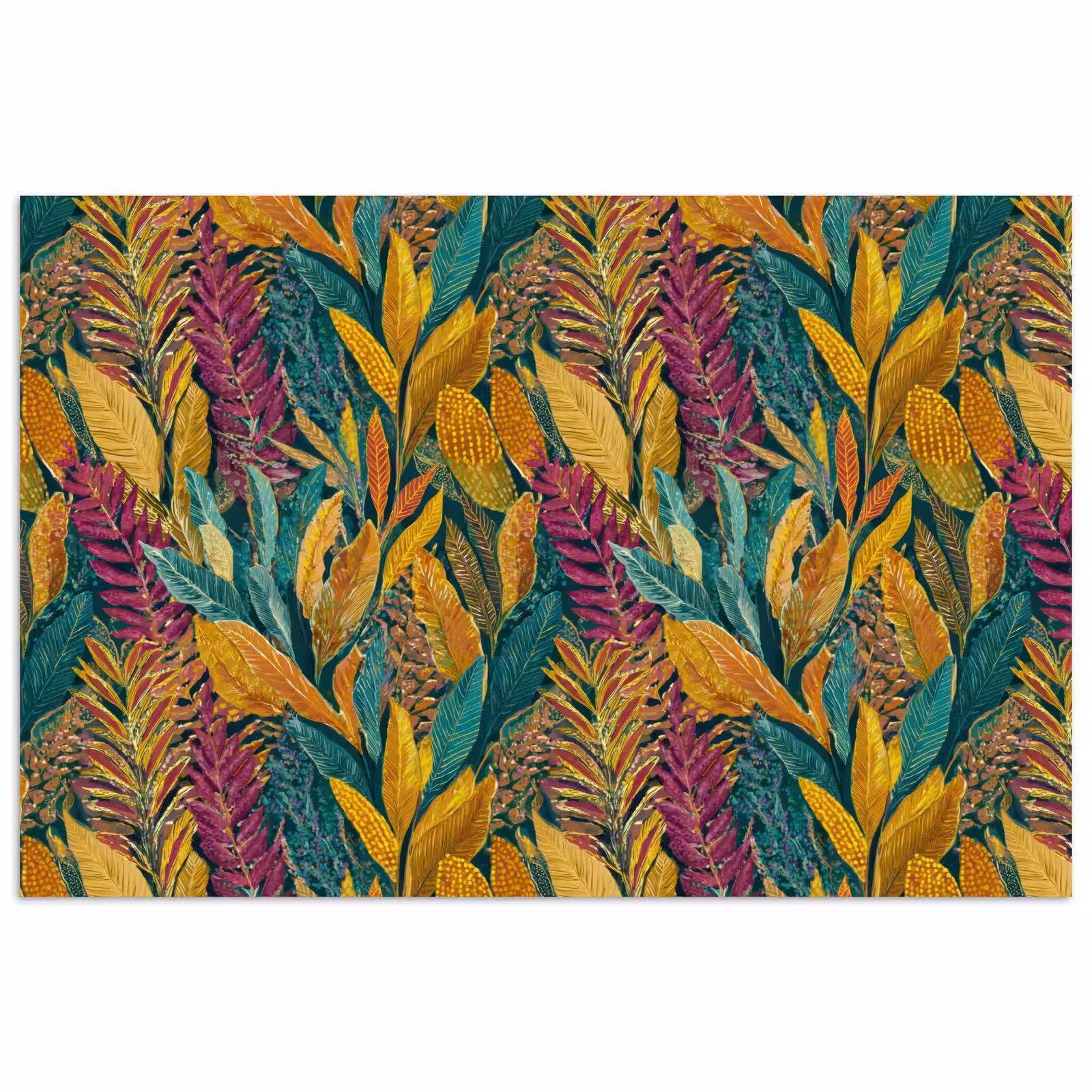 Poster - Tropische - Botanisch - Patroon - Kleurrijk - Exotisch — 1