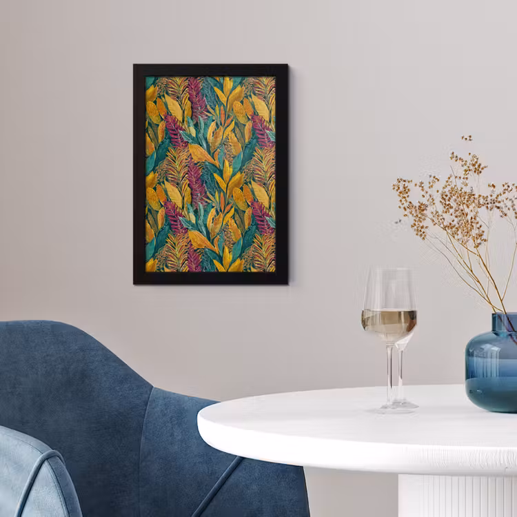 Poster met lijst - Tropische - Botanisch - Patroon - Kleurrijk - Exotisch — 4