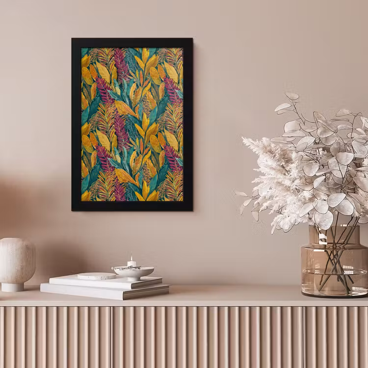 Poster met lijst - Tropische - Botanisch - Patroon - Kleurrijk - Exotisch — 5
