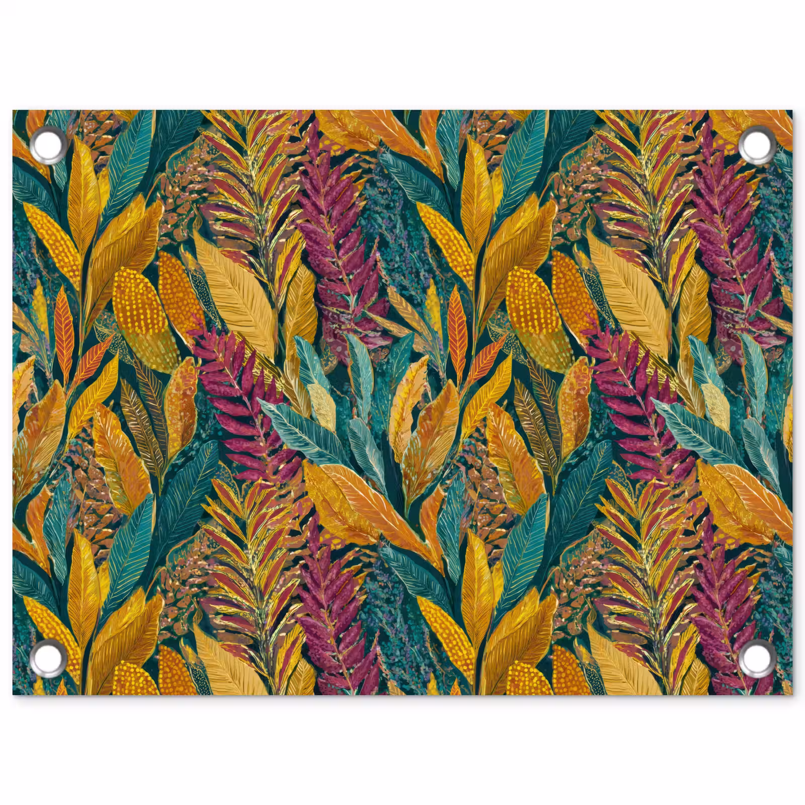 Tuinposter - Tropische - Botanisch - Patroon - Kleurrijk - Exotisch — 1
