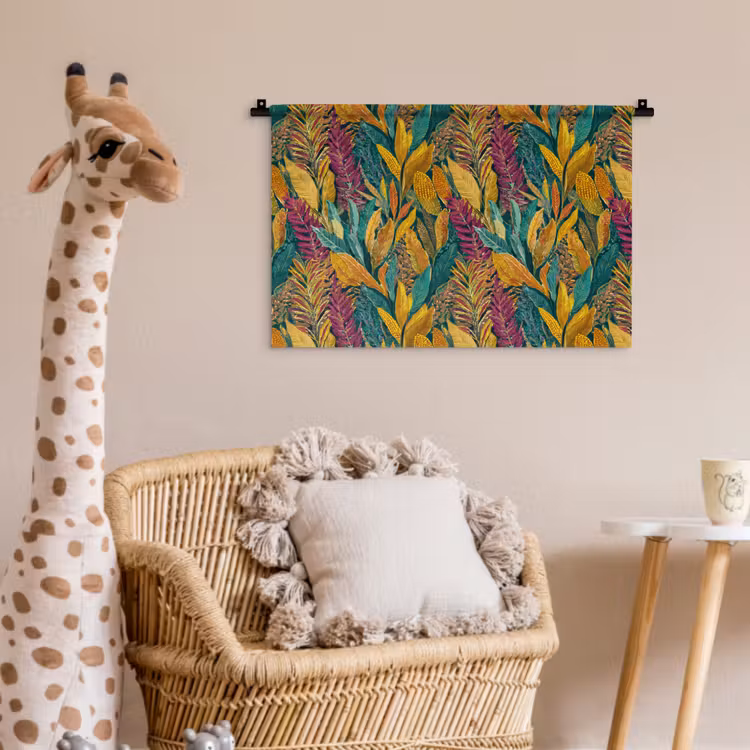 Wandkleed - Tropische - Botanisch - Patroon - Kleurrijk - Exotisch — 5