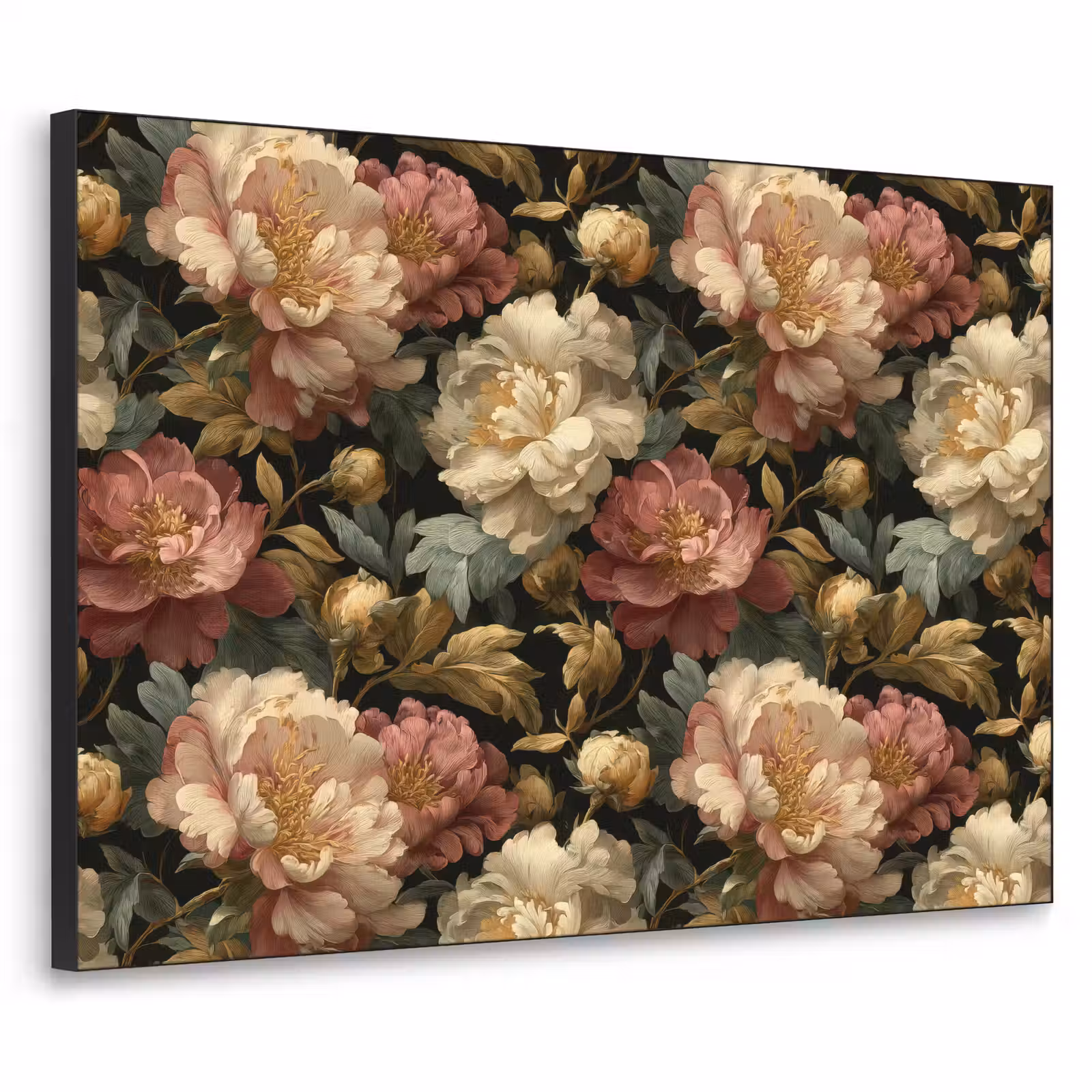 Art Frame - Bloemen - Barok - Patroon - Roze - Crème — 1