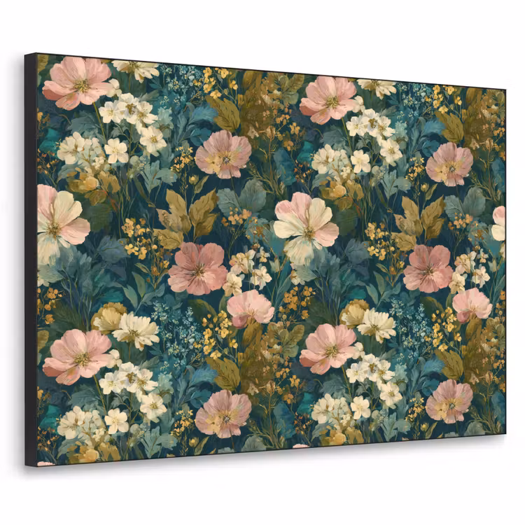 Art Frame - Wilde bloemen - Botanisch - Patroon - Roze - Romantisch — 1