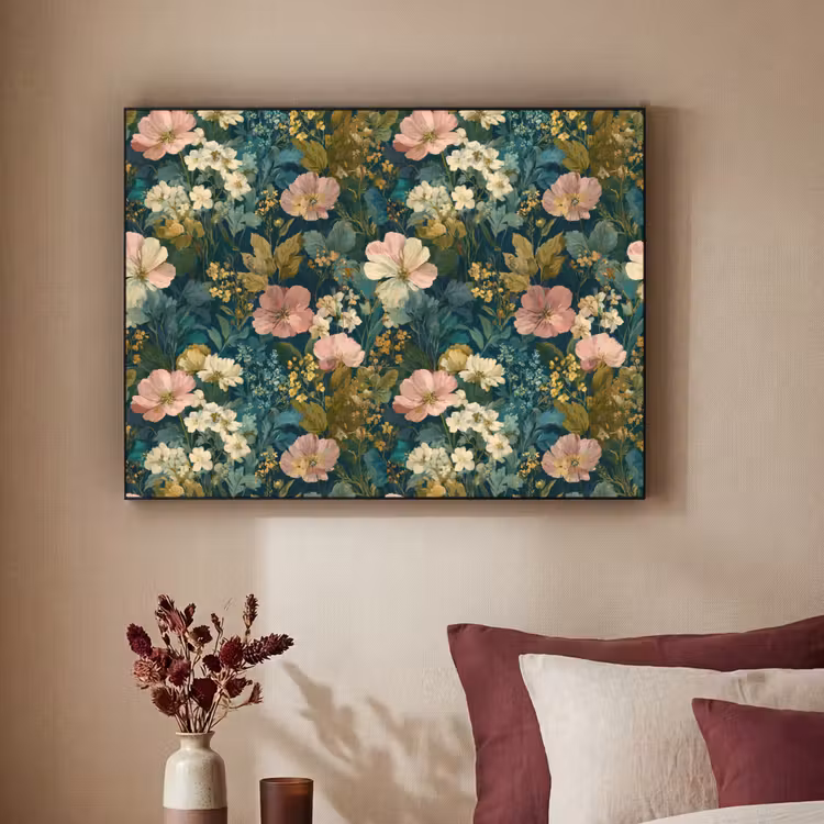 Art Frame - Wilde bloemen - Botanisch - Patroon - Roze - Romantisch — 3