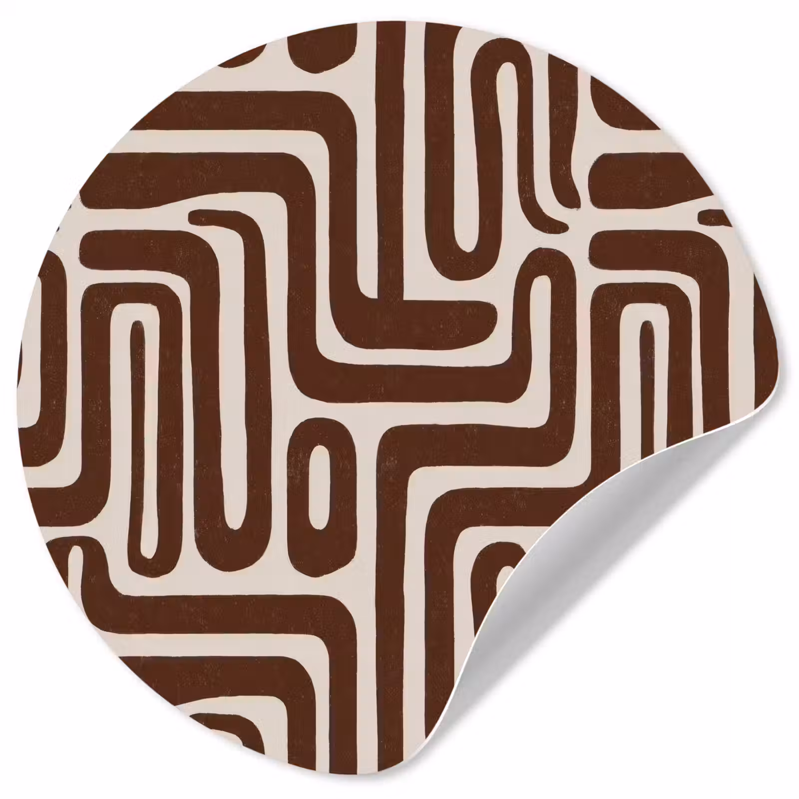 Behangcirkel - Abstract - Patroon - Bruin — 1