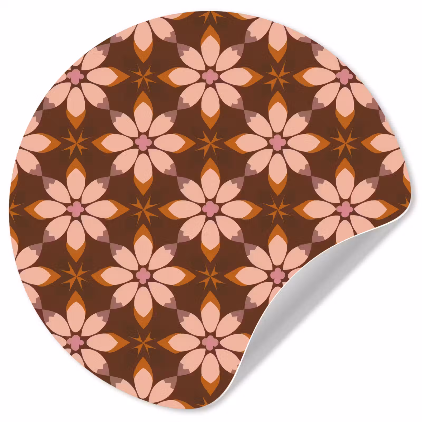 Behangcirkel - Klassiek - Retro - Bruin — 1