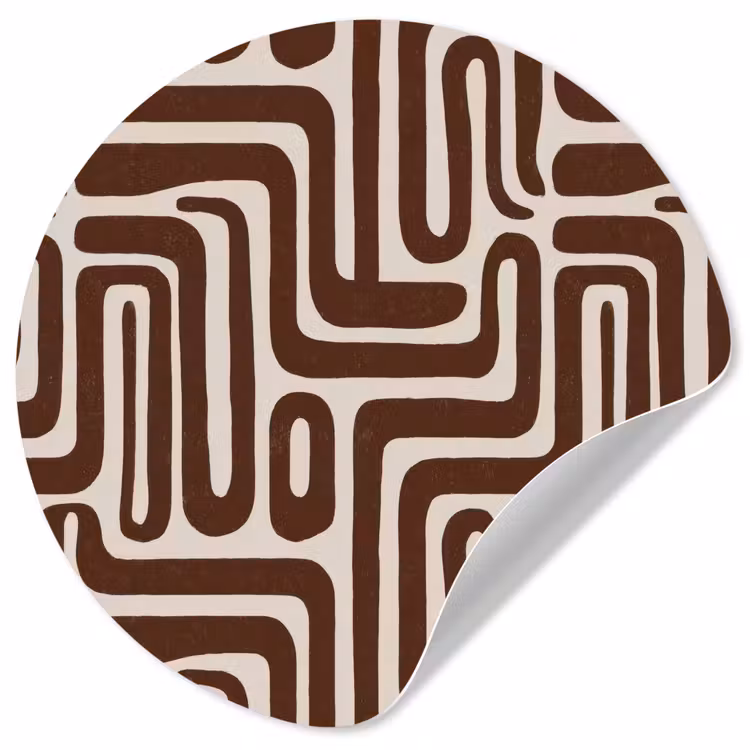 Behangcirkel - Abstract - Patroon - Bruin — 1