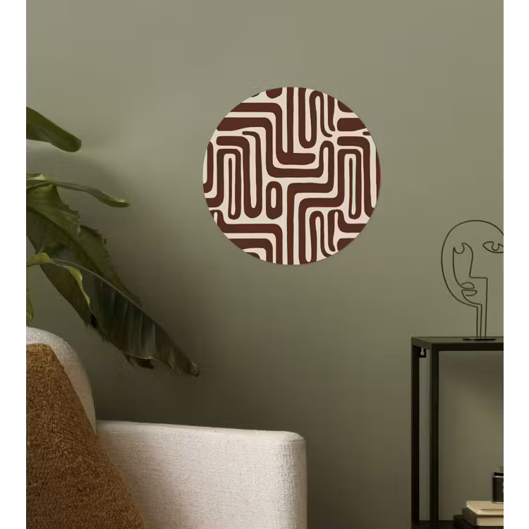Behangcirkel - Abstract - Patroon - Bruin — 3