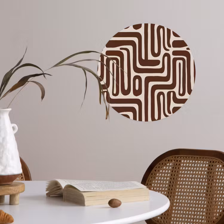 Behangcirkel - Abstract - Patroon - Bruin — 4