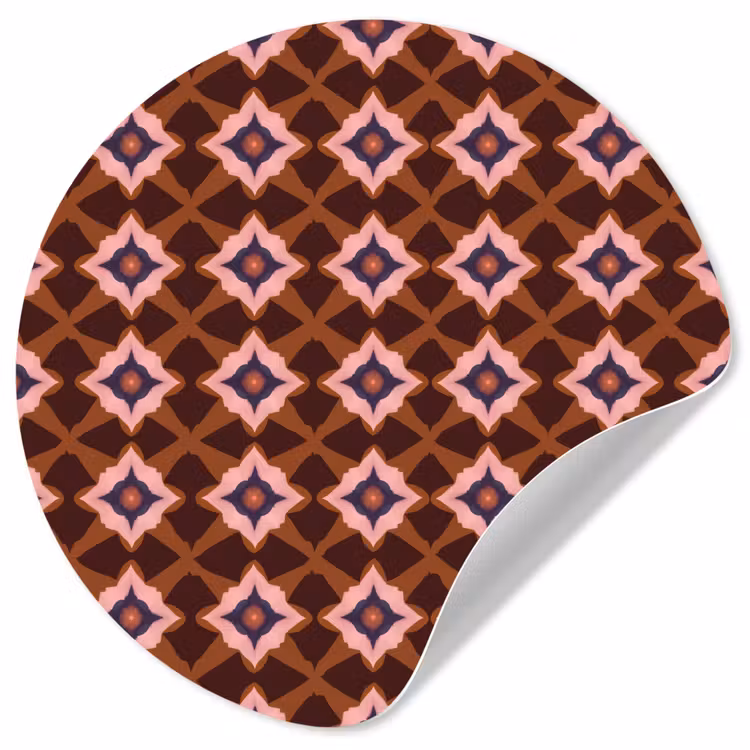 Behangcirkel - Geometrisch - Sierlijk - Bruin — 1