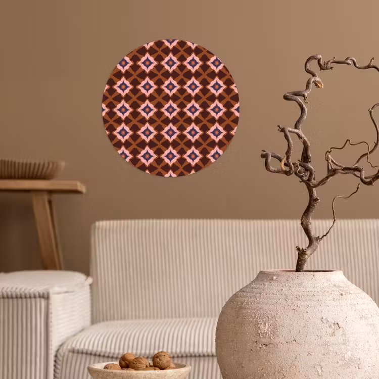 Behangcirkel - Geometrisch - Sierlijk - Bruin — 2