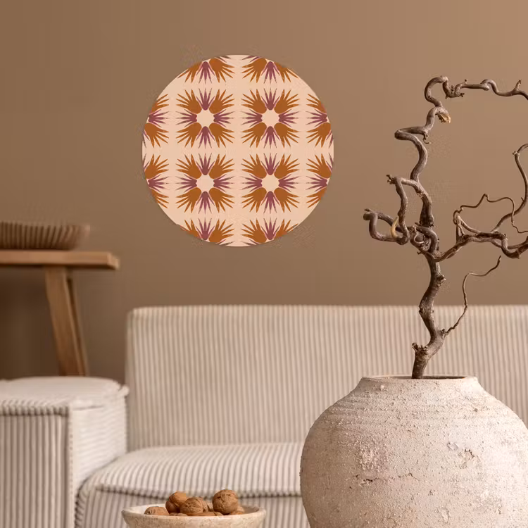 Behangcirkel - Ornament - Patroon - Oker — 2