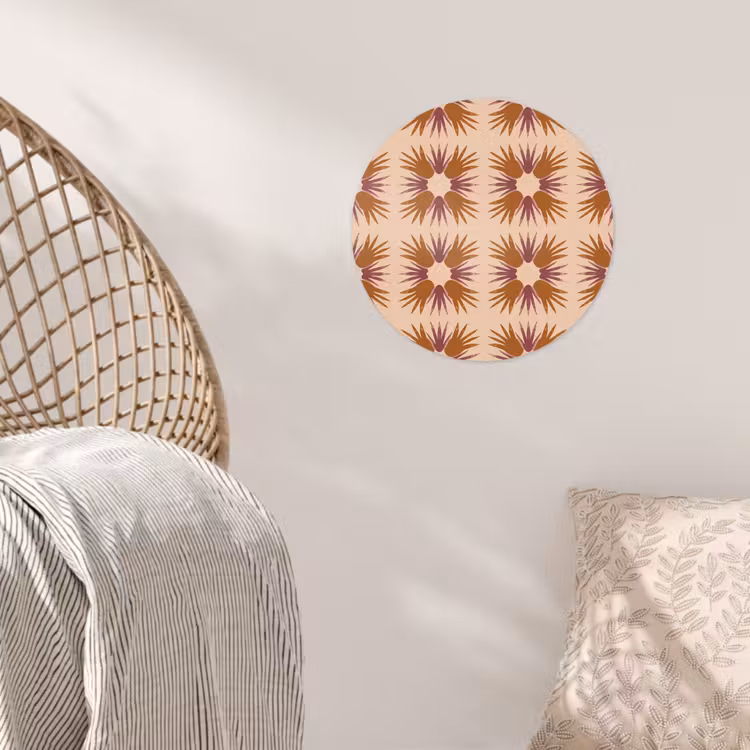 Behangcirkel - Ornament - Patroon - Oker — 5