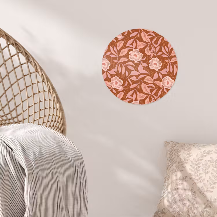 Behangcirkel - Patroon - Bladeren - Terracotta — 5
