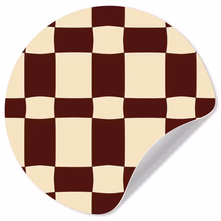 Behangcirkel - Retro - Patroon - Bruin — 1