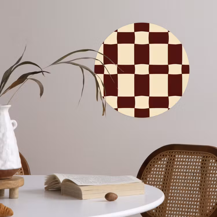 Behangcirkel - Retro - Patroon - Bruin — 4