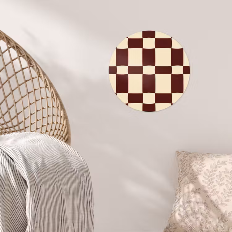 Behangcirkel - Retro - Patroon - Bruin — 5