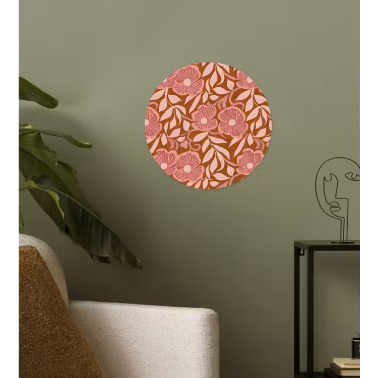Behangcirkel - Sfeer - Bloemen - Roze — 3